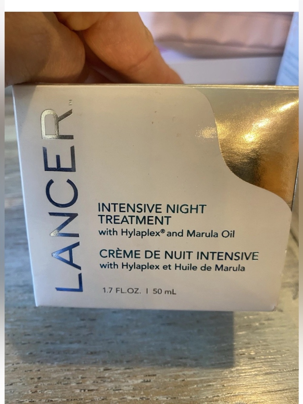 Lancer Intensive Night Treatment with Hylaplex and Marula Oil, 1.7 oz (50ml) New